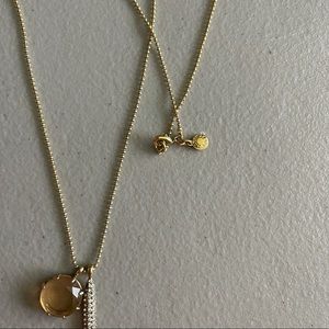 J. Crew Crystal Pave Spear Pendant Long Necklace